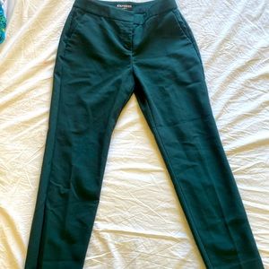 Express Green Columnist ankle dress pants size 2